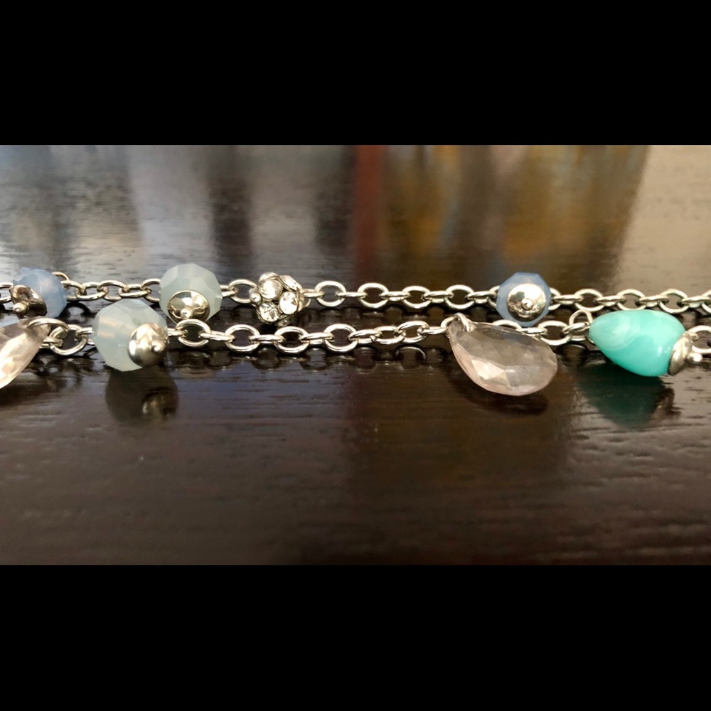 Blue Turquoise Silver Necklace